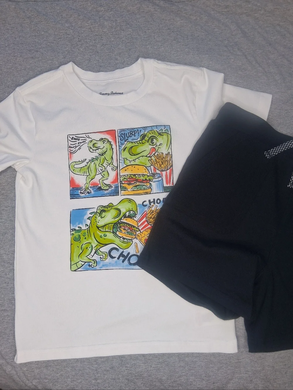 Tommy Bahama Kid Boys Graphic Tee And Shorts Matching Set Size 7